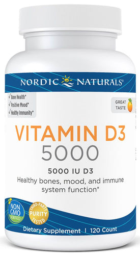 Nordic Naturals | Vitamin D3 5000 | 120 Softgels