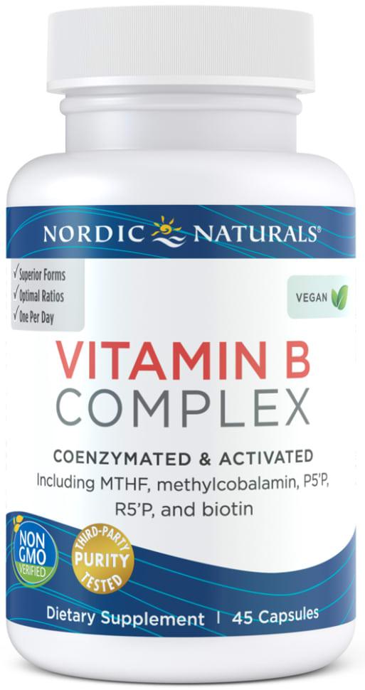 Nordic Naturals Vitamin B Complex 45 Capsules Agape Nutrition