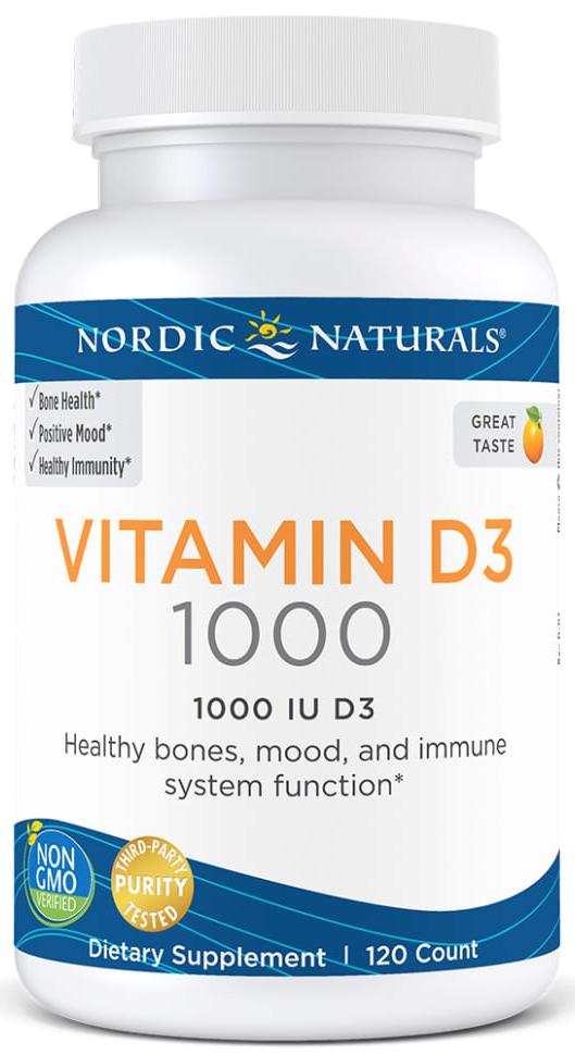 Nordic Naturals | Vitamin D3 (Orange) | 120 Capsules
