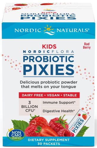 Nordic Naturals | Kids Nordic Flora Probiotic Pixies (Rad Berry) | 30 Packets