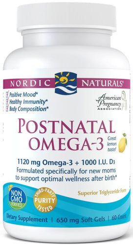 Nordic Naturals | Postnatal Omega-3 | 60 Softgels