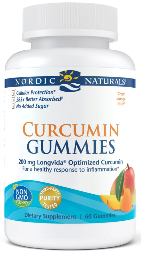Nordic Naturals | Curcumin Gummies (Mango) | 60 Gummies