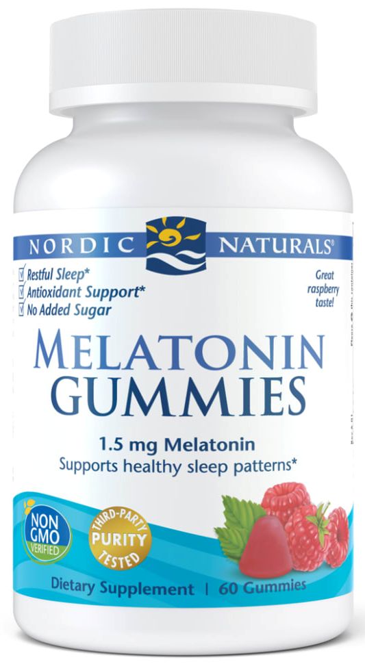 Nordic Naturals | Melatonin Gummies (Raspberry) | 60 Gummies