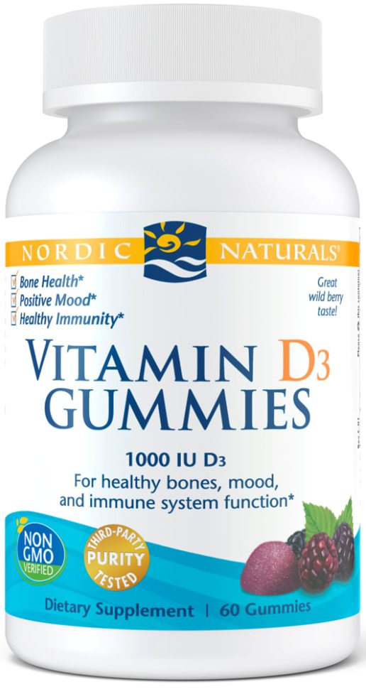 Nordic Naturals | Vitamin D3 Gummies | 60 - 120 Gummies - 60 Gummies
