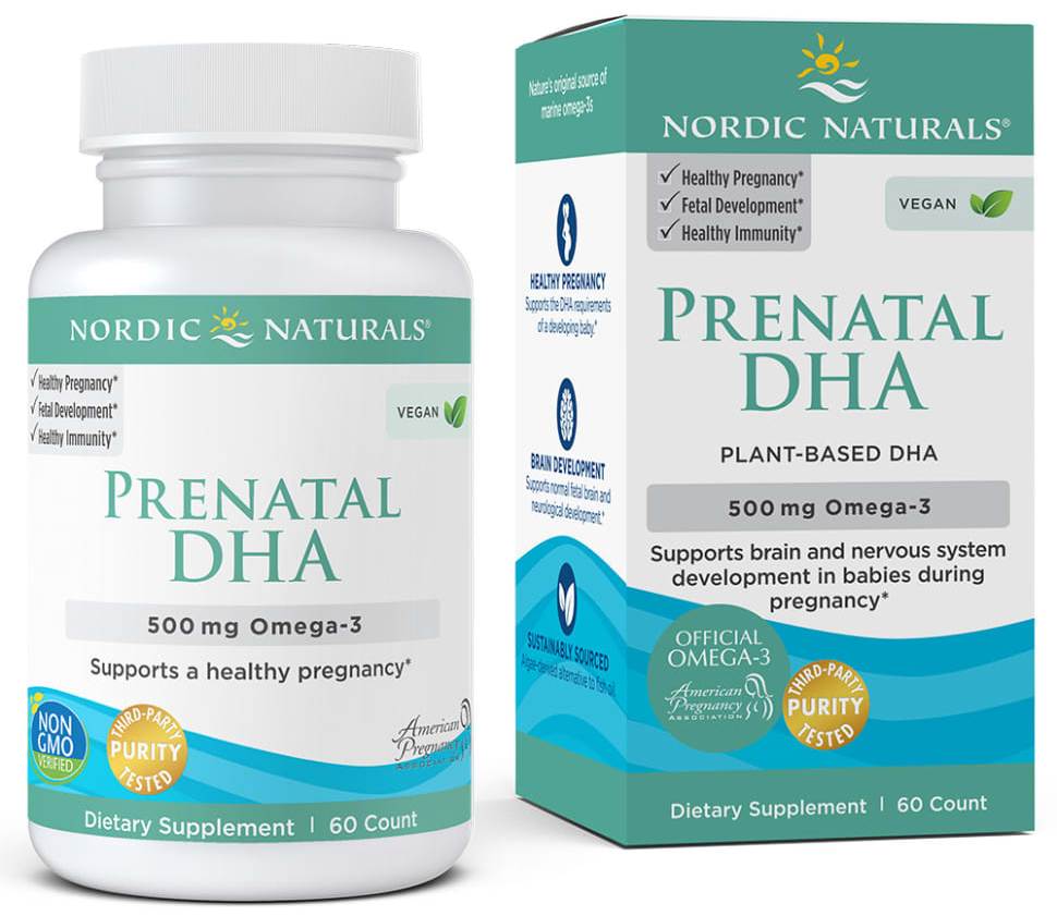 Nordic Naturals | Vegan Prenatal DHA | 60 Softgels