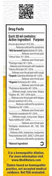 MediNatura | ReBoost Sore Throat Spray Zinc+13 - Cherry | 0.68 oz
