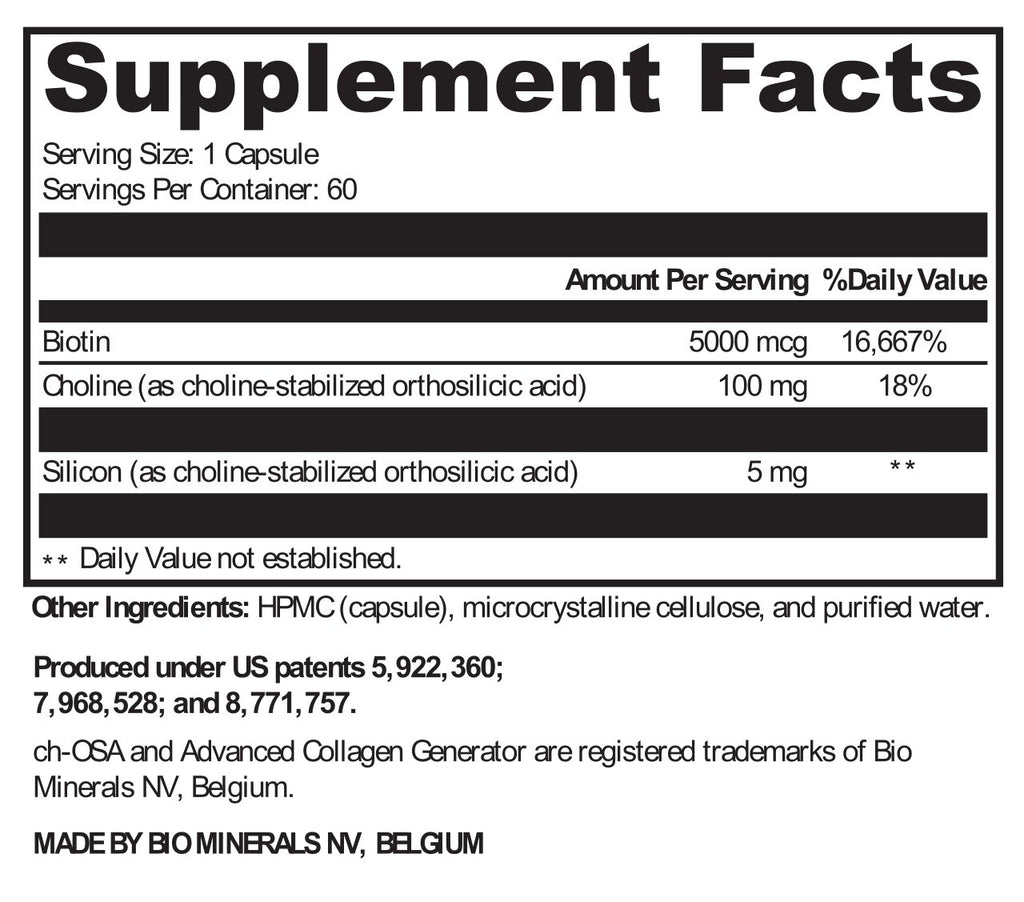 Protocols For Health, Collagen Matrix 60 Vegetarian Capsules Ingredients
