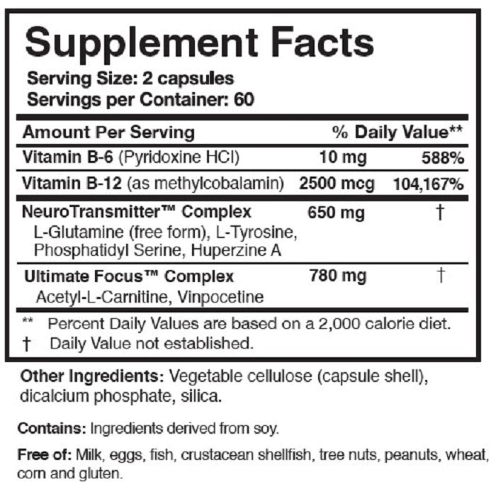 Researched Nutritional | CogniCare® | Ingredients