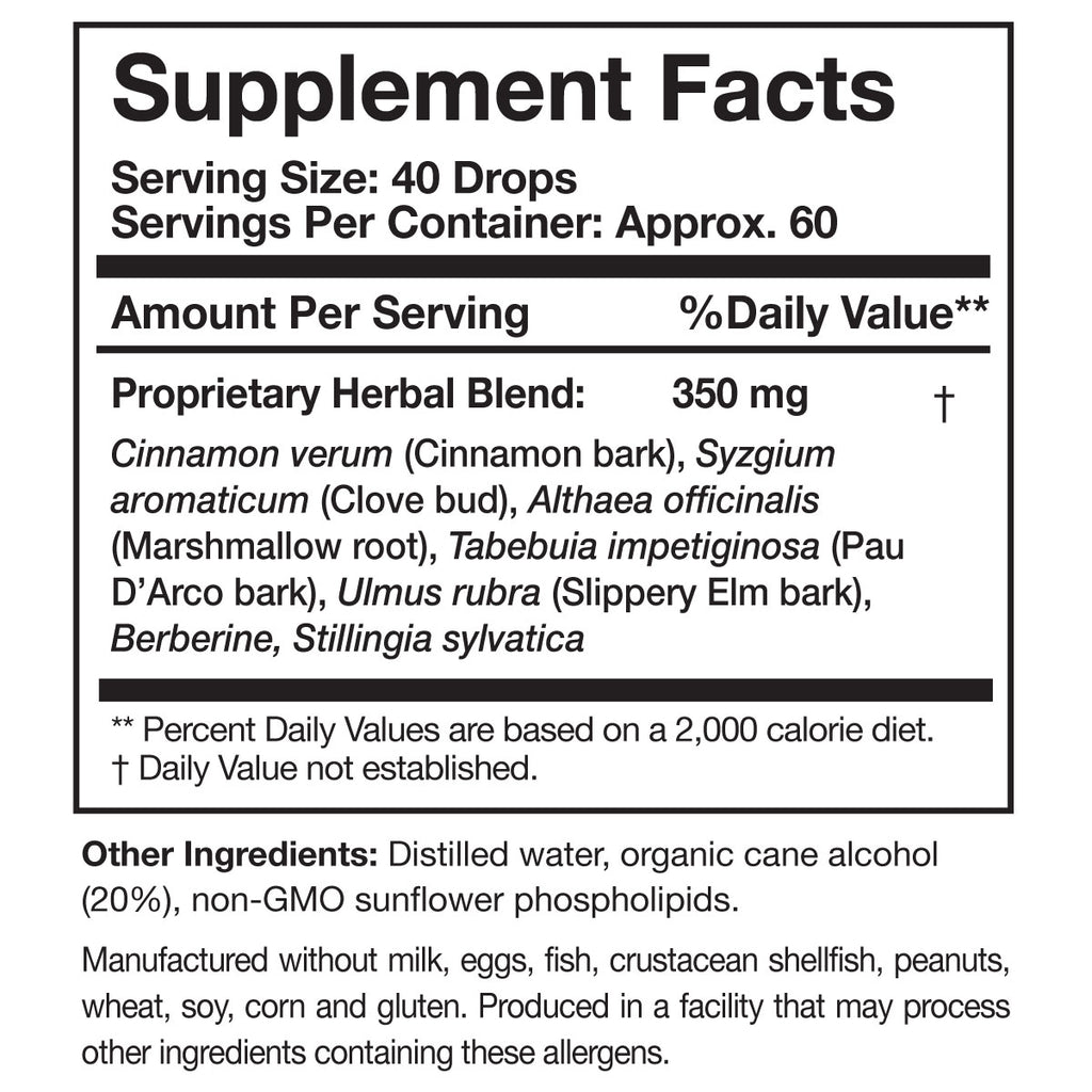 Researched Nutritional, Elim-A-Cand™ 4 oz Ingredients