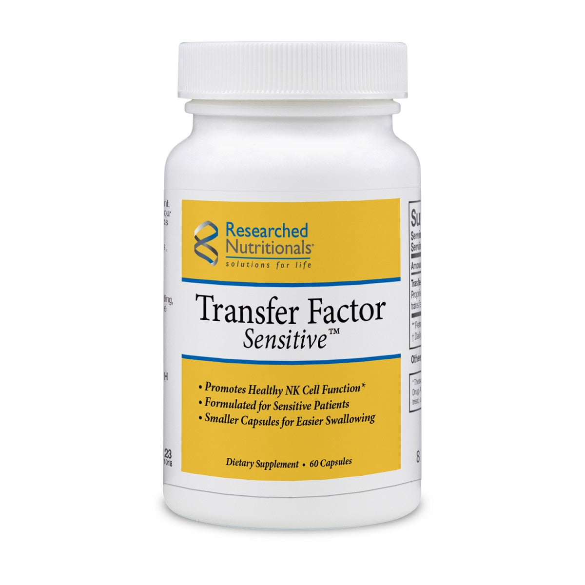 Transfactor Researched Nutritionals, Transfer Factor Sensitive™ 60 Capsules ...