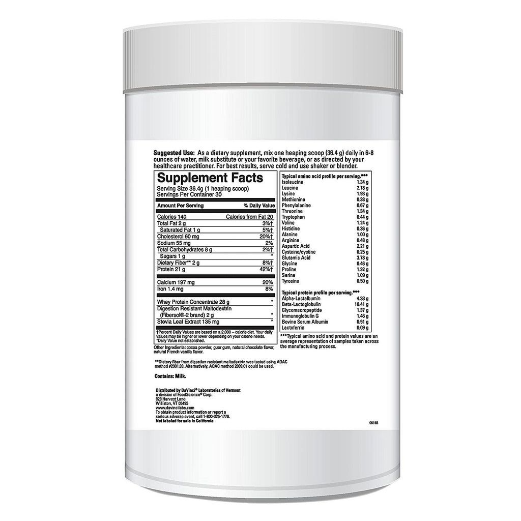 DaVinci Labs, Right Whey™ Creamy Chocolate 30 Servings Ingredients