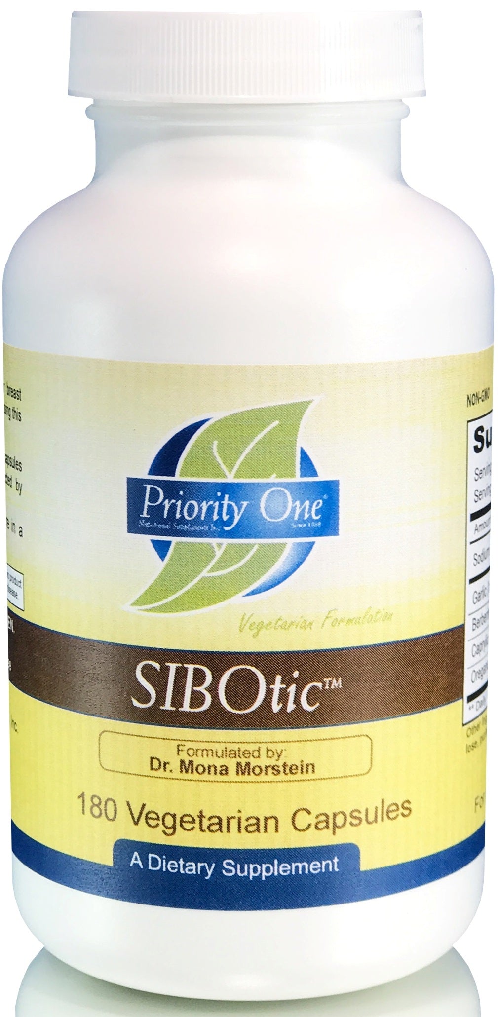 Priority One | SIBOtic | 180 Vegetarian Capsules Phase 1