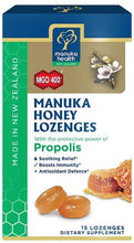 Load image into Gallery viewer, Manuka Health | Manuka Honey &amp; Propolis Lozenges MGO 400+ | 15 Lozenges

