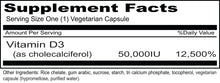 Load image into Gallery viewer, Priority One | Sun D3 50,000IU | 90 Vegetarian Capsules
