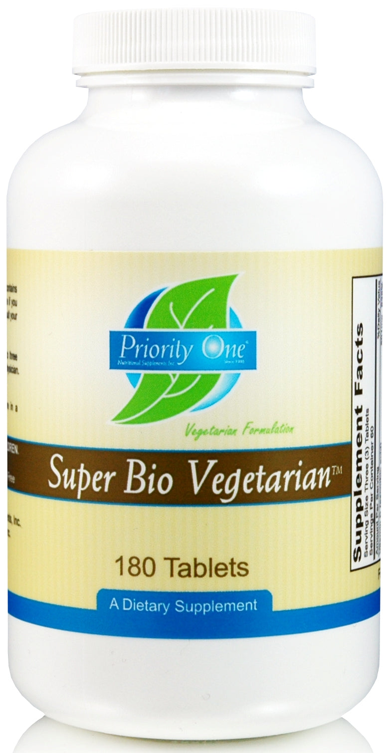 Priority One | Super Bio-Vegetarian | 180 Tablets