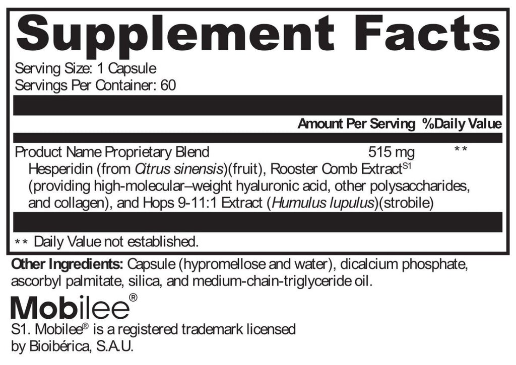 XYMOGEN, SynovX Performance 60 Capsules Ingredients