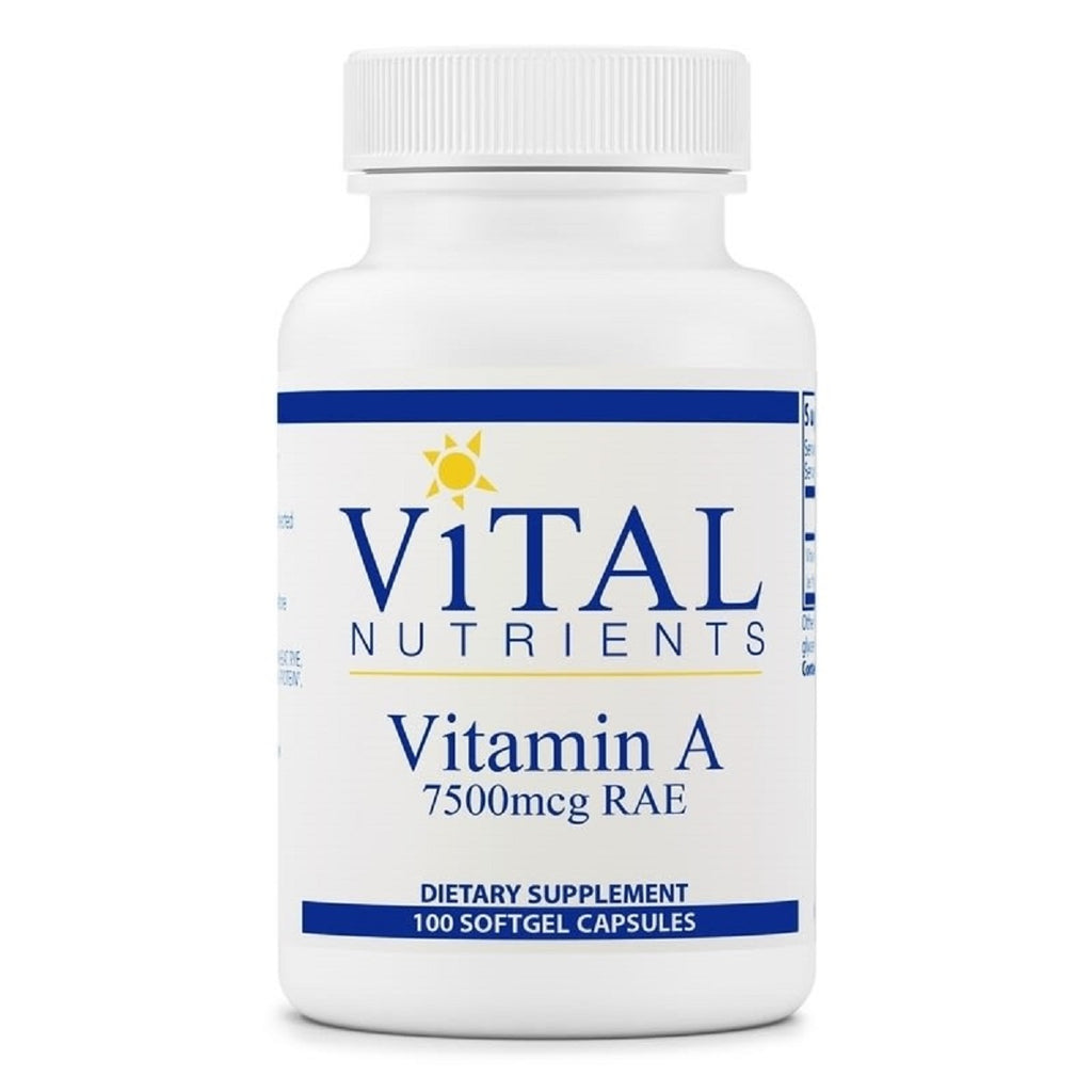 Vital Nutrients, Vitamin A 7500mcg RAE 100 Softgels