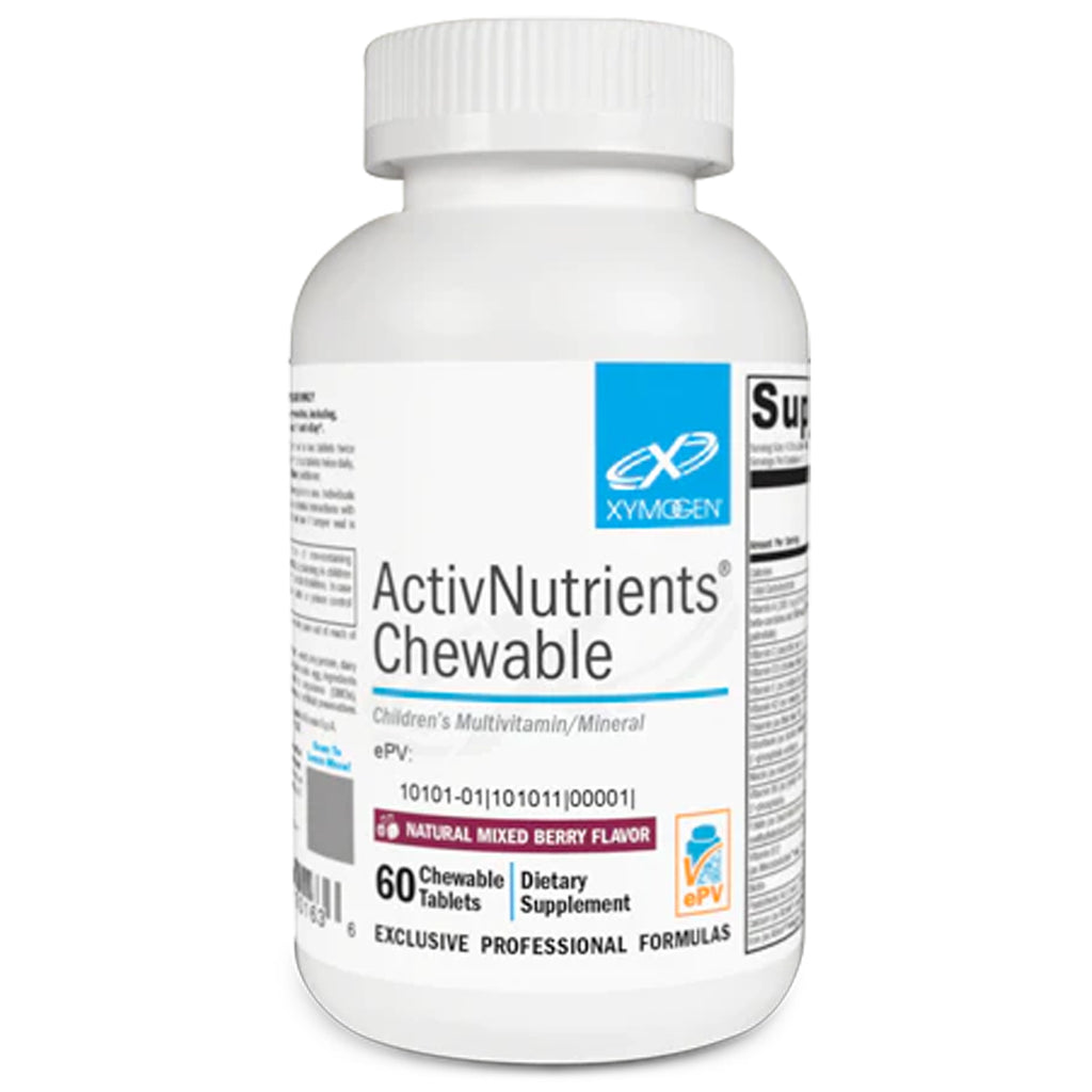 XYMOGEN, ActivNutrients® Chewable Mixed Berry 60 Tablets