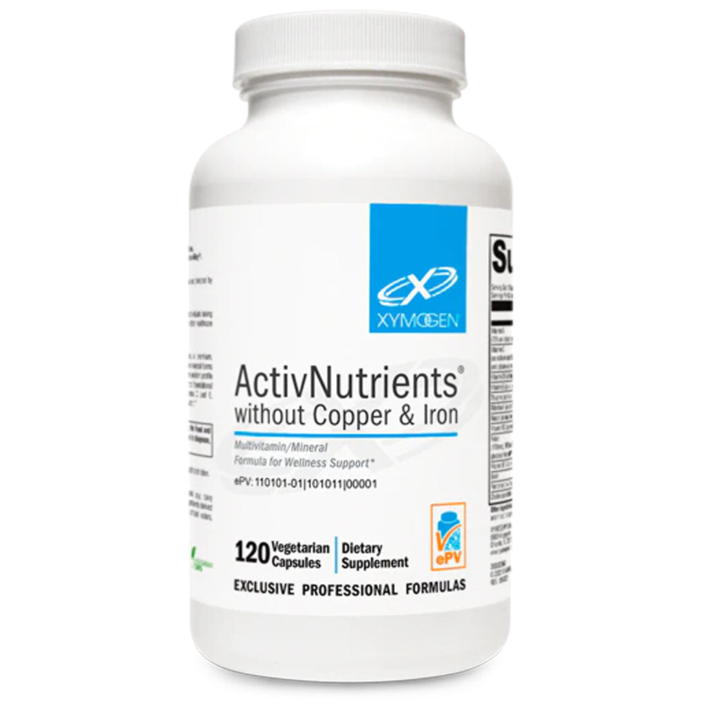 XYMOGEN, ActivNutrients® without Copper & Iron 120 Capsules