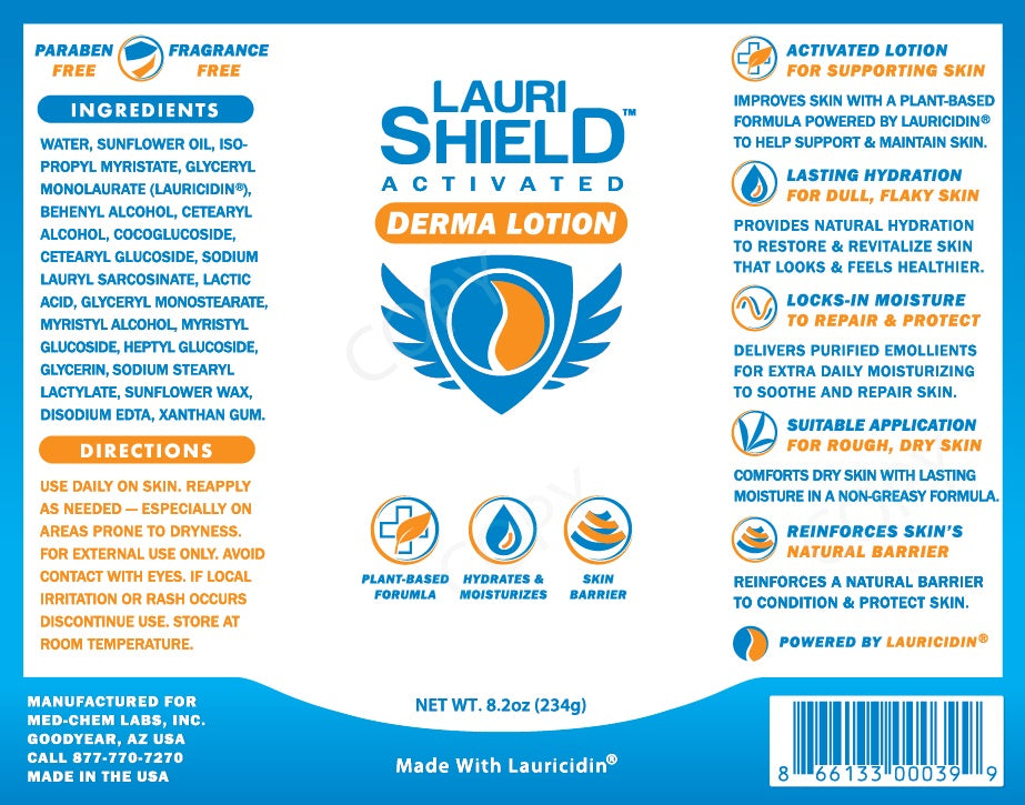 Med-Chem Laboratories, LauriShield™ Derma Lotion 8.2 oz Specs Sheet