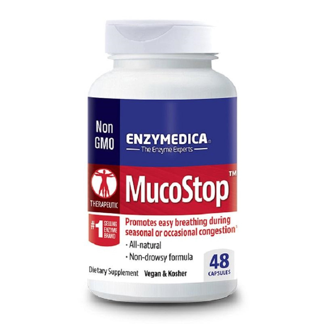 Enzymedica | MucoStop | 48 Capsules