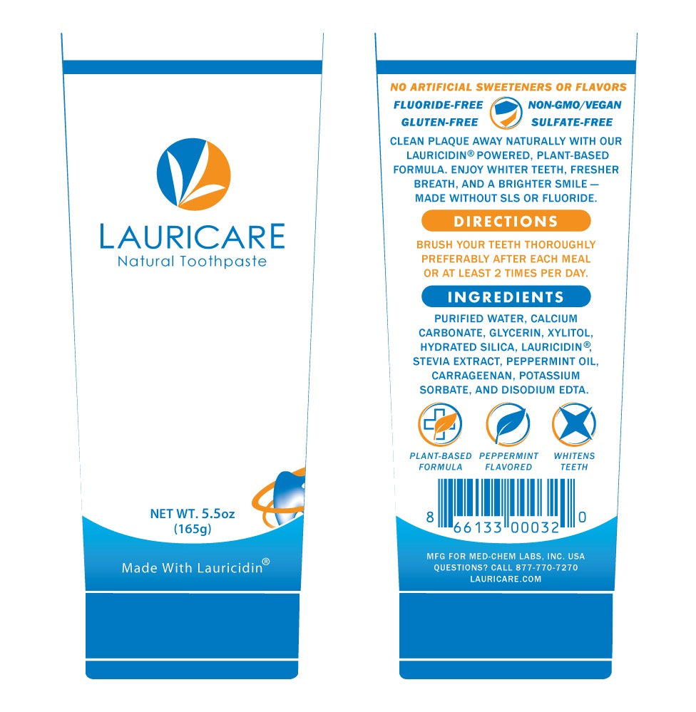 Med-Chem Laboratories | Lauricare™ Natural Toothpaste | 5.5 oz