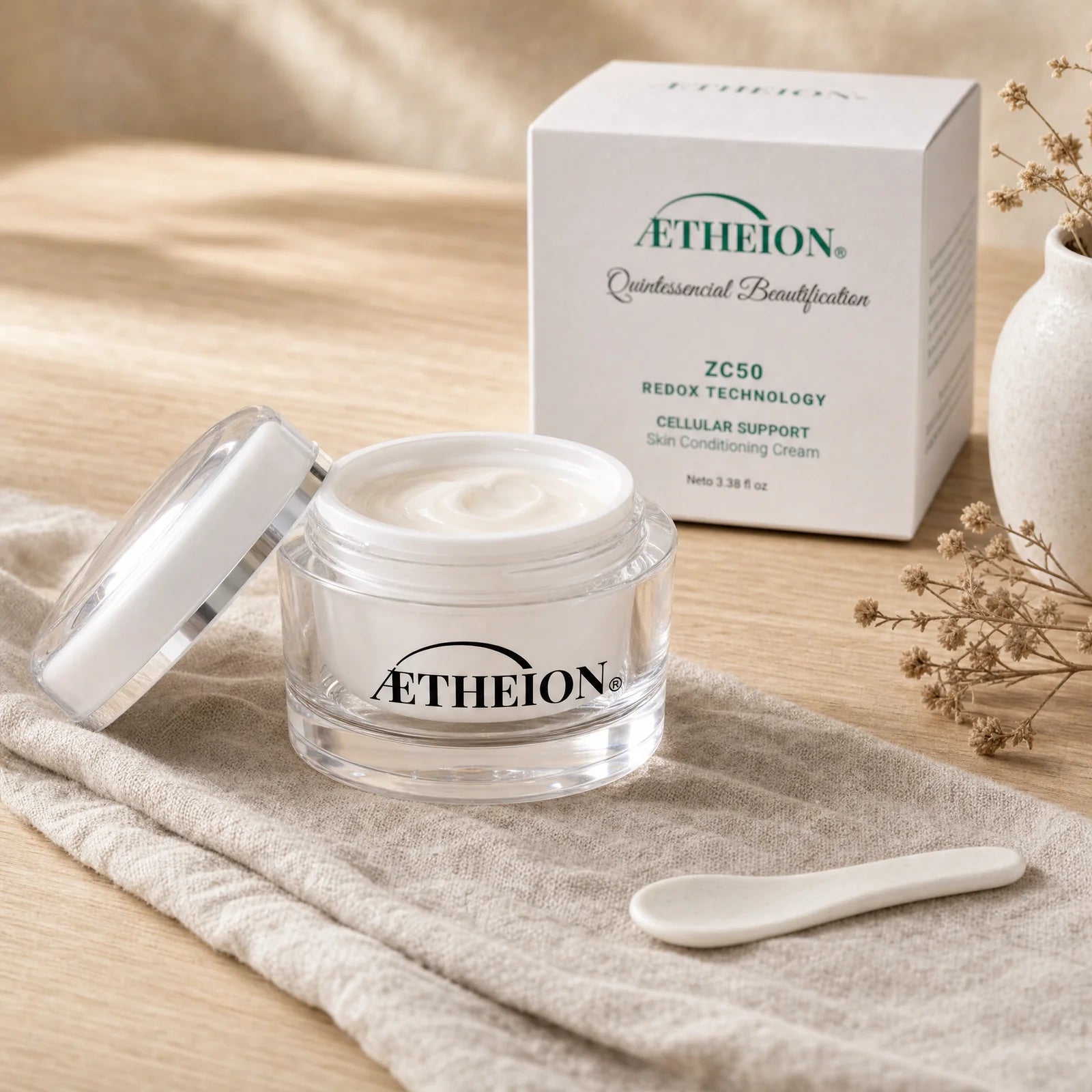 AETHEION®, ZC50 Cellular Support Cream 3.38 oz - 100 ml, Reduces