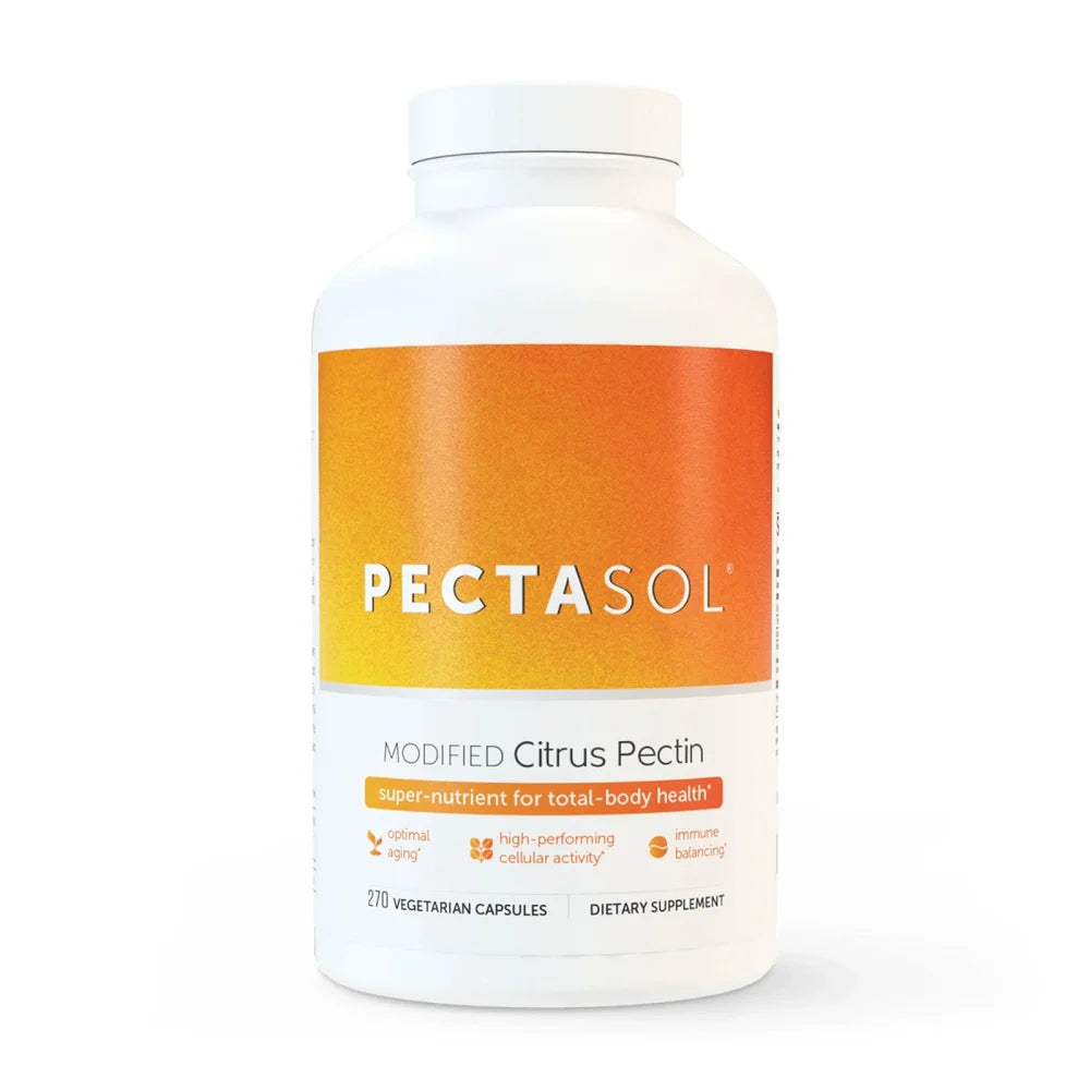 EcoNugenics PectaSol-C Modified Citrus Pectin bottle, 270 vegetarian capsules